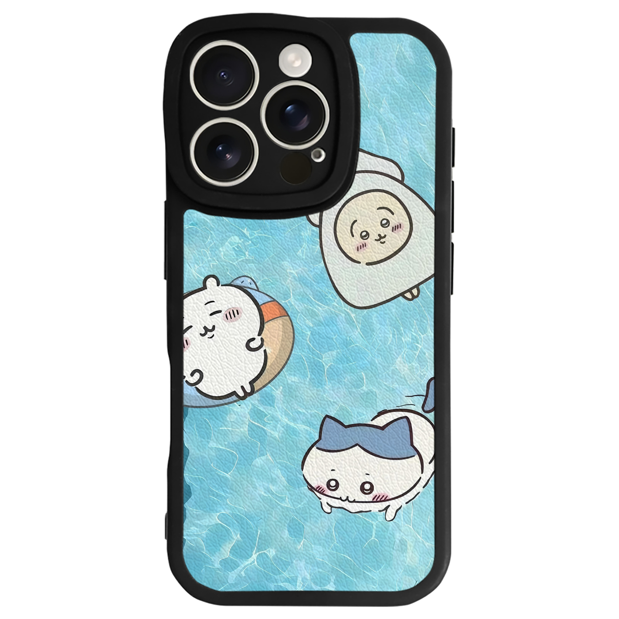 （画像用） ちいかわ Chii-kawa 【iPhone 16シリーズ対応】シリコンスマホケース（レザー調） 材質：シリコン